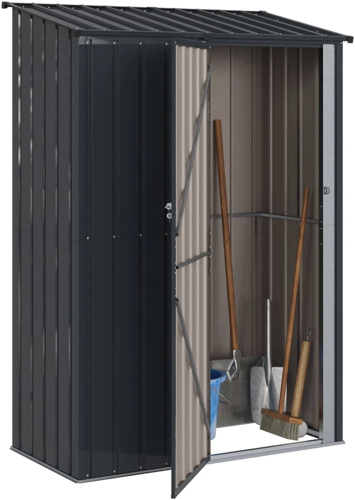 Sodo pašiūrės Antracitas 140,5 x 74 x 200 cm Metalas