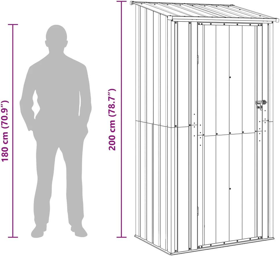 Sodo pašiūrės Ruda 103 x 74 x 200 cm Metalas