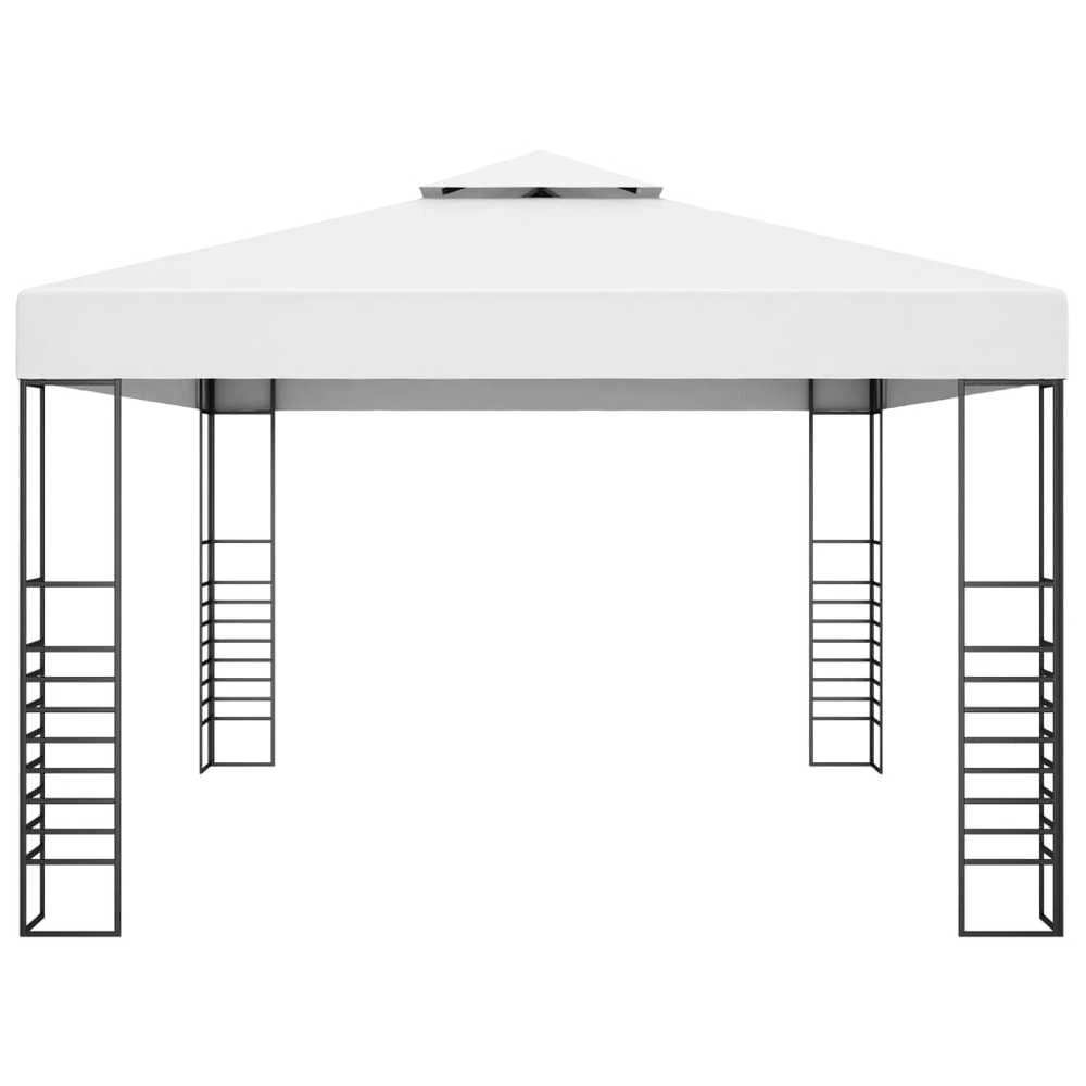 Sodo pavėsinė, balta, 4x3x2,7m, plienas