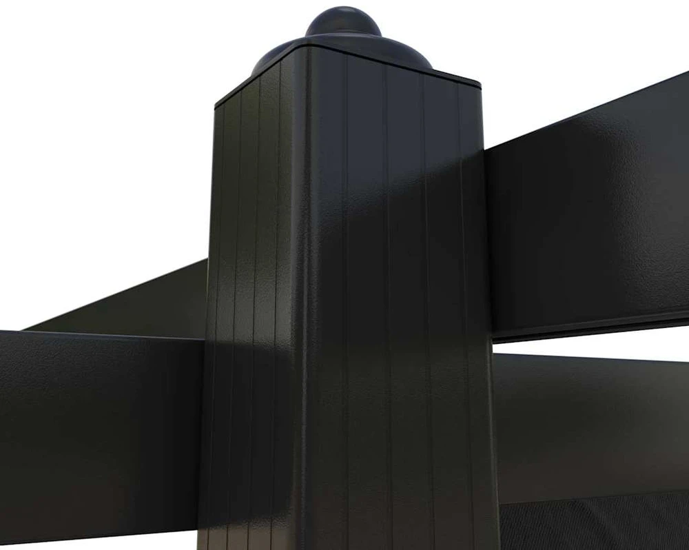 Sodo pavėsinė su įtraukiamu stogu, antracito spalvos, 3x3m