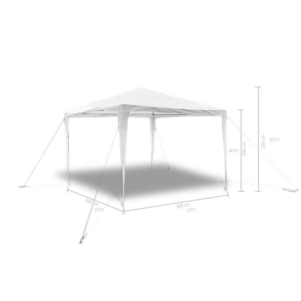 Sodo pavėsinė su piramidės formos stogu, 3 x 3 m