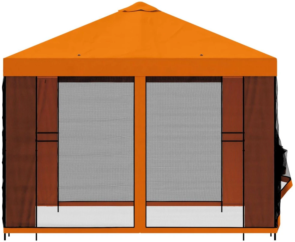 Sodo pavėsinė su šoninėmis sienelėmis 3 x 3 m Oranžinė