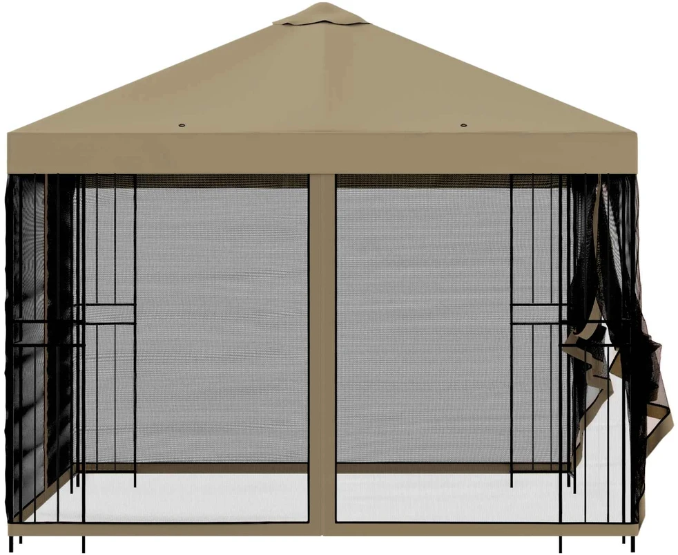 Sodo pavėsinė su šoninėmis sienelėmis 3 x 3 m Smėlio