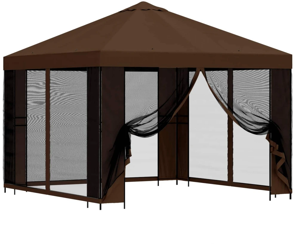 Sodo pavėsinė su šoninėmis sienelėmis 3 x 3 m Ruda
