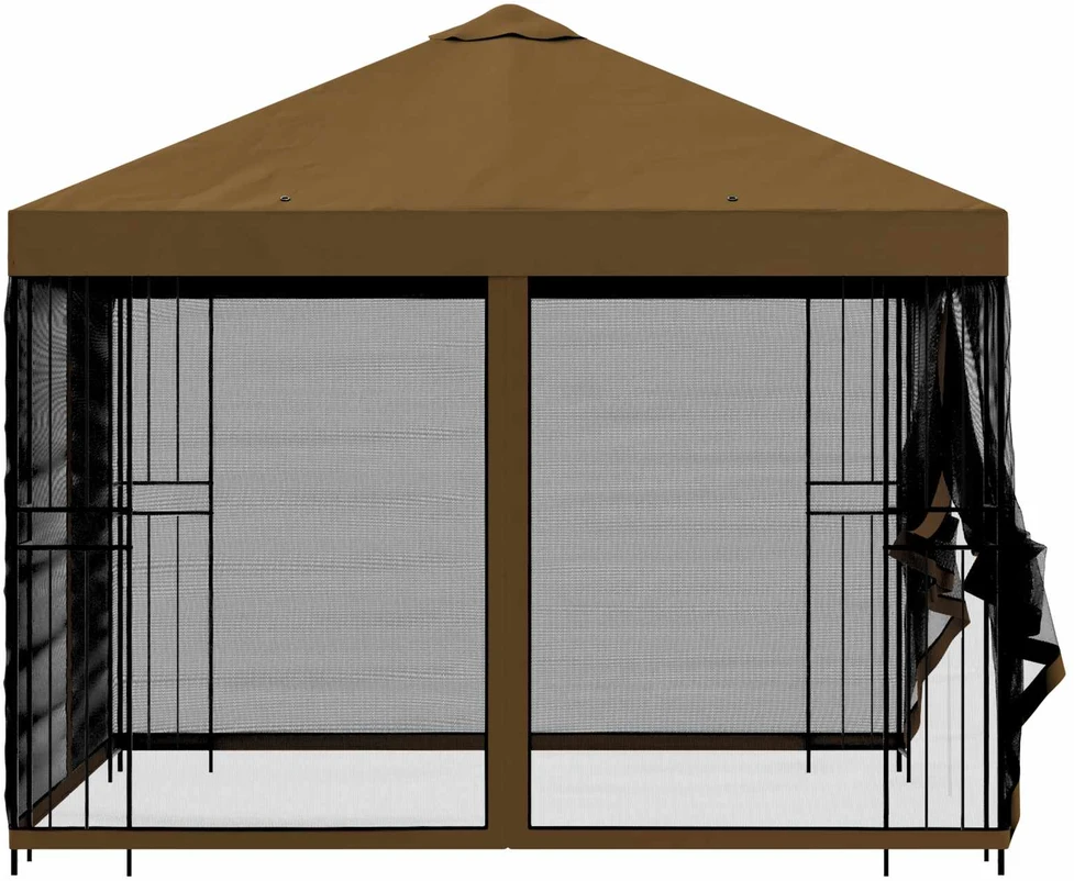 Sodo pavėsinė su šoninėmis sienelėmis 3 x 3 m Taupe