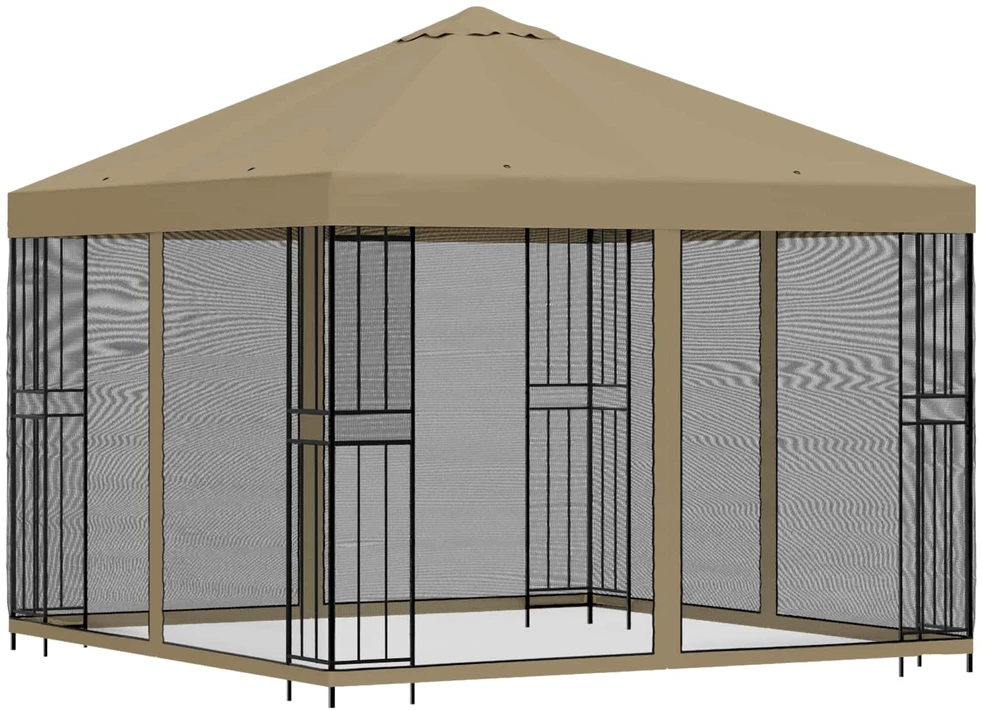 Sodo pavėsinė su šoninėmis sienelėmis 3 x 3 m Smėlio