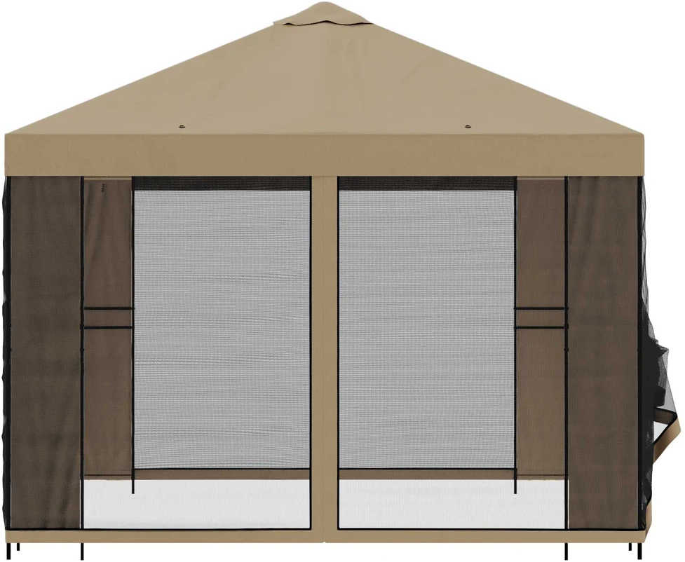 Sodo pavėsinė su šoninėmis sienelėmis 3 x 3 m Smėlio
