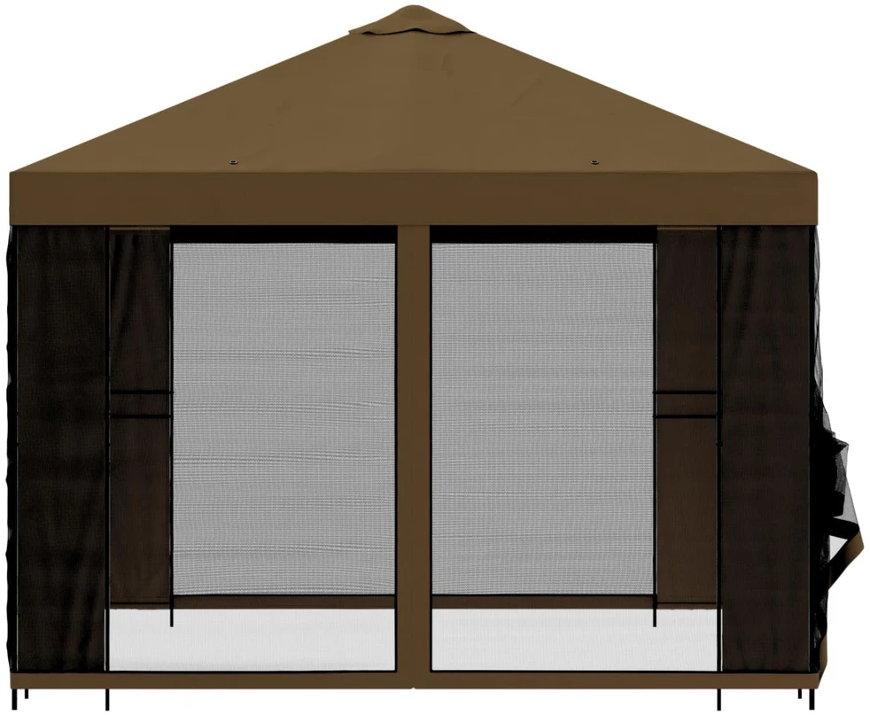 Sodo pavėsinė su šoninėmis sienelėmis 3 x 3 m Taupe