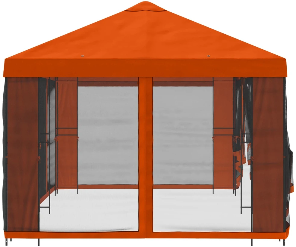 Sodo pavėsinė su šoninėmis sienelėmis 6 x 3 m Oranžinė