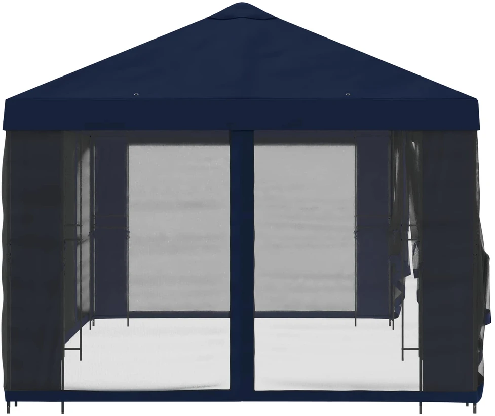 Sodo pavėsinė su šoninėmis sienelėmis 6 x 3 m Mėlyna