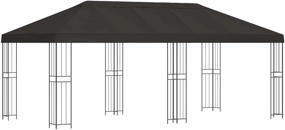 Sodo Paviljonas 6 x 3 m Antracito Poliesteris ir plienas
