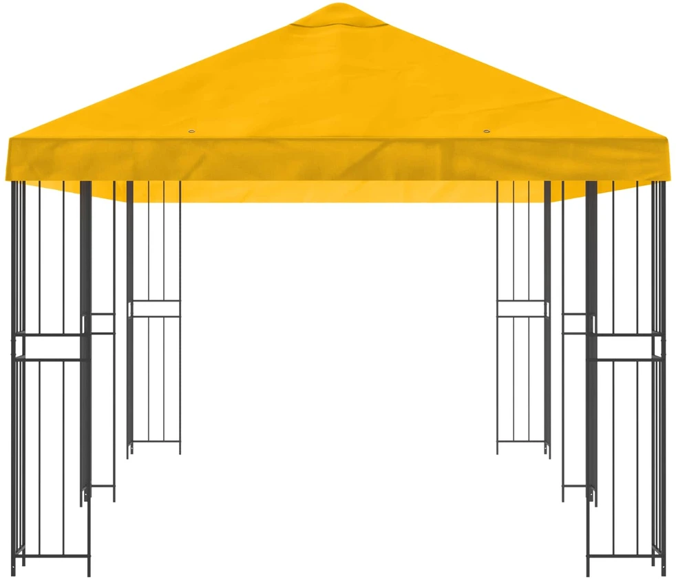 Sodo Paviljonas 6 x 3 m Geltona Poliesteris ir plienas 190 gsm