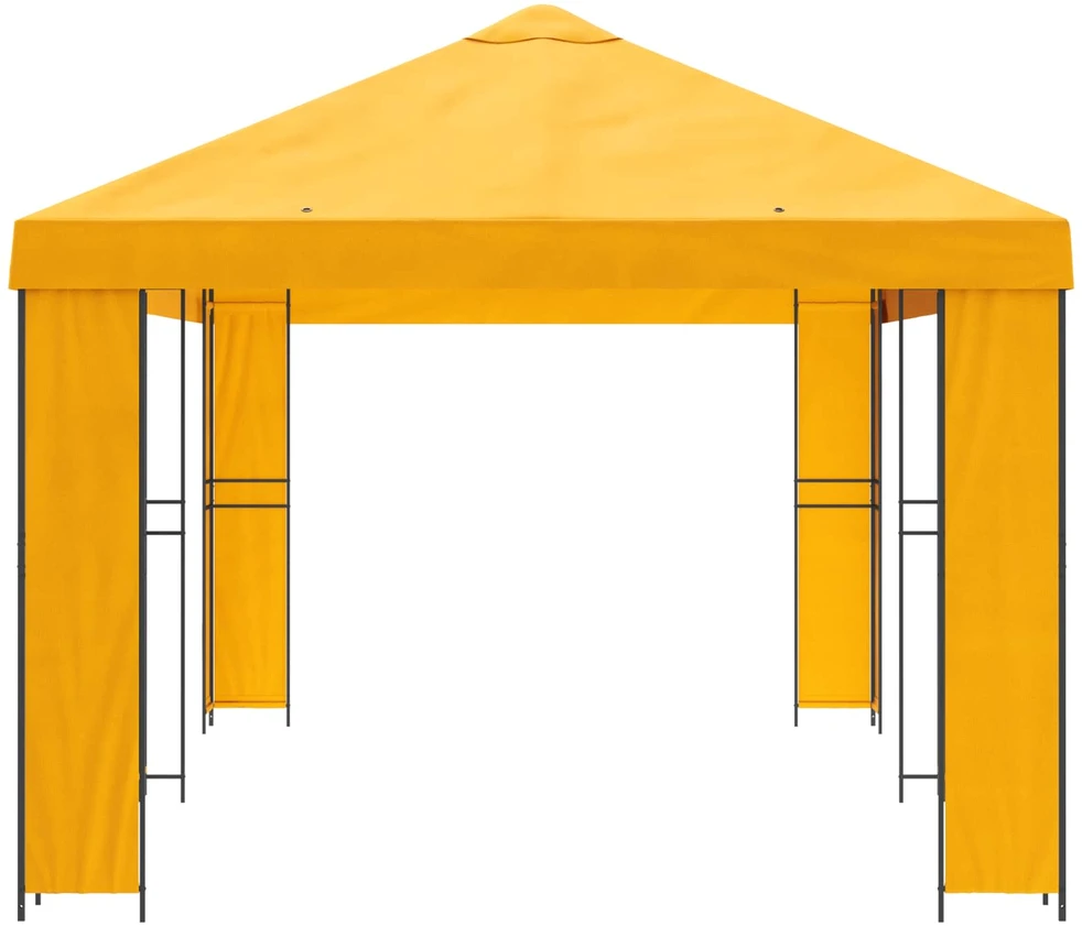 Sodo Paviljonas 6 x 3 m Geltona Poliesteris ir plienas 190 gsm