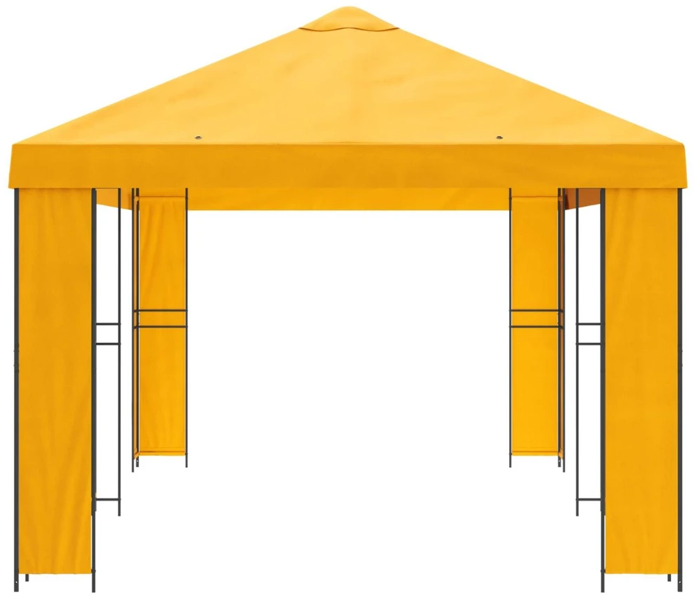 Sodo Paviljonas 6 x 3 m Geltona Poliesteris ir plienas 190 gsm