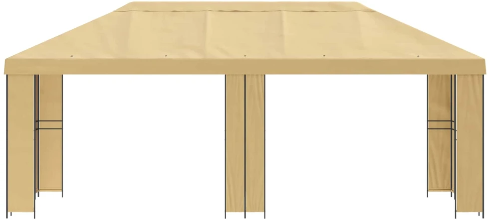 Sodo Paviljonas 6 x 3 m Kreminė Poliesteris ir plienas 190 gsm