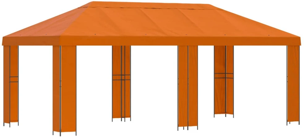 Sodo Paviljonas 6 x 3 m Oranžinė Poliesteris ir plienas 190 gsm