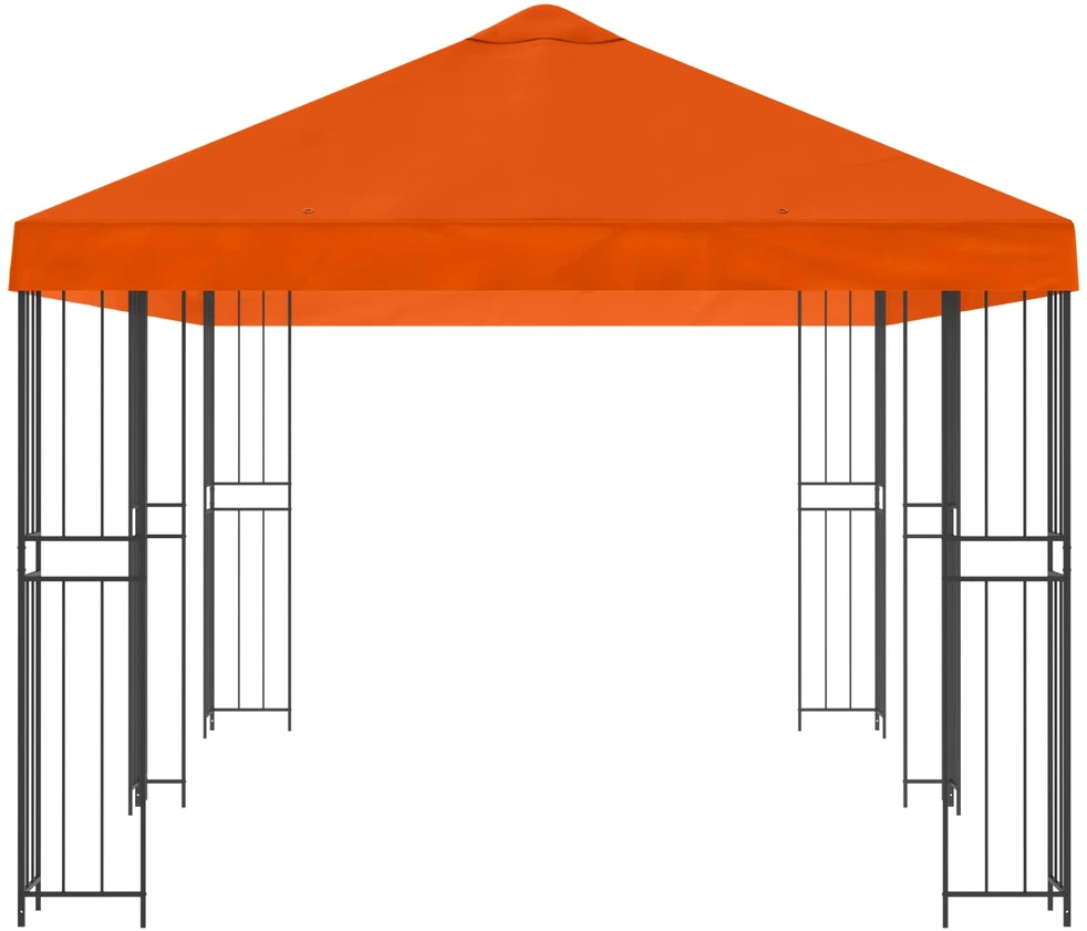 Sodo Paviljonas 6 x 3 m Oranžinė Poliesteris ir plienas 190 gsm