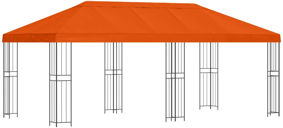 Sodo Paviljonas 6 x 3 m Oranžinė Poliesteris ir plienas 190 gsm
