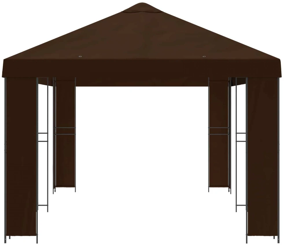 Sodo Paviljonas 6 x 3 m Ruda Poliesteris ir plienas 190 gsm