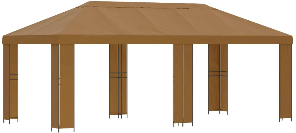Sodo Paviljonas 6 x 3 m Smėlio Poliesteris ir plienas 190 gsm