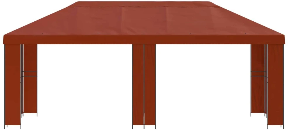 Sodo Paviljonas 6 x 3 m Terakotos Poliesteris ir plienas