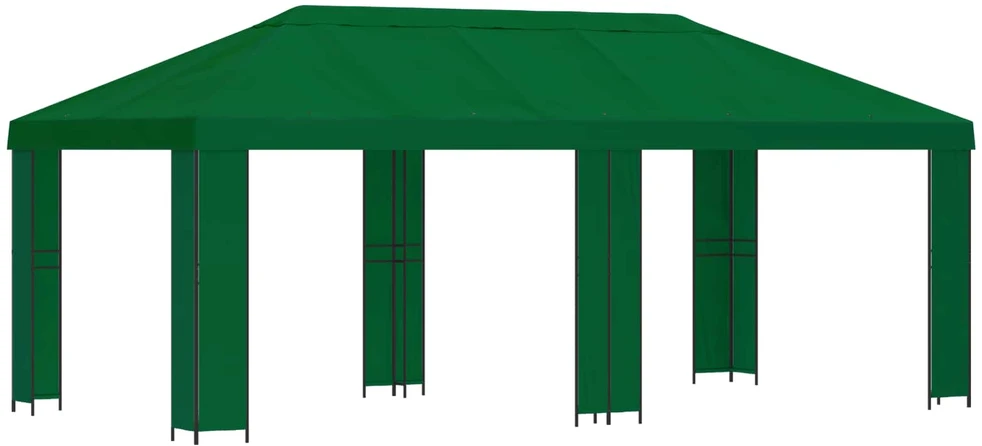 Sodo Paviljonas 6 x 3 m Žalia Poliesteris ir plienas 190 gsm
