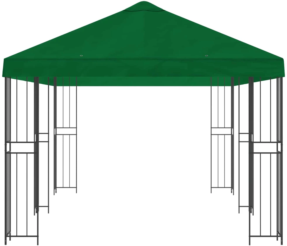 Sodo Paviljonas 6 x 3 m Žalia Poliesteris ir plienas 190 gsm