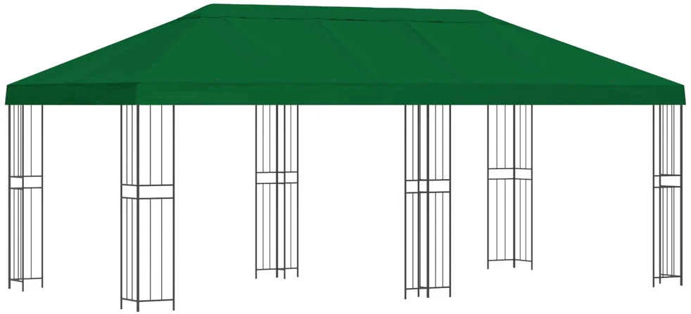 Sodo Paviljonas 6 x 3 m Žalia Poliesteris ir plienas 190 gsm