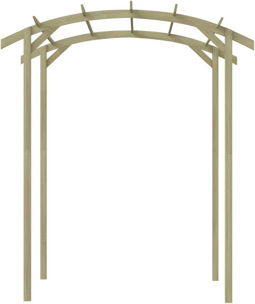Sodo pergolė, 180x197x210cm, impregnuota pušies mediena