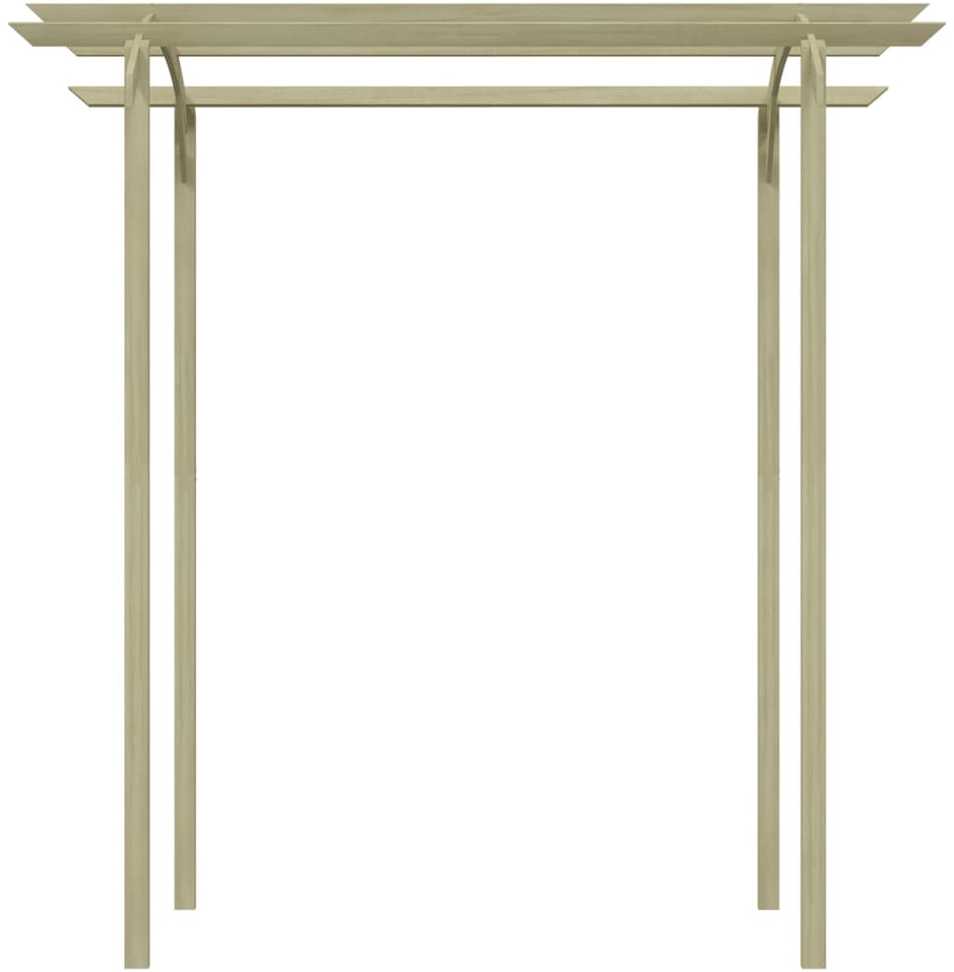 Sodo pergolė, 180x197x210cm, impregnuota pušies mediena