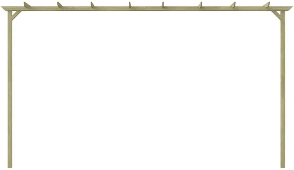 Sodo pergolė, 360x200x60cm, impregnuota pušies mediena