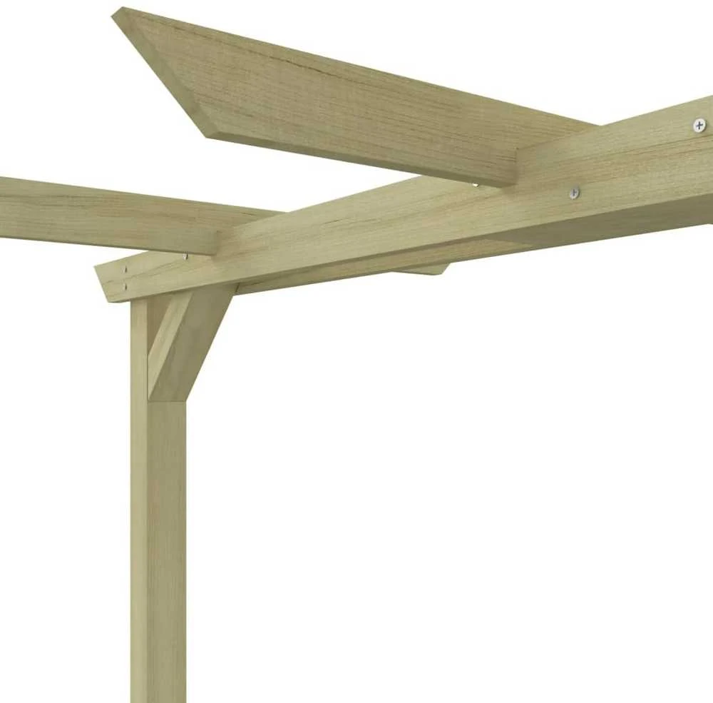 Sodo pergolė, 360x200x60cm, impregnuota pušies mediena