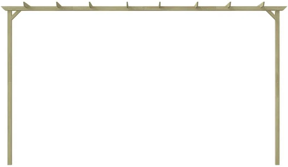 Sodo pergolė, 360x200x60cm, impregnuota pušies mediena