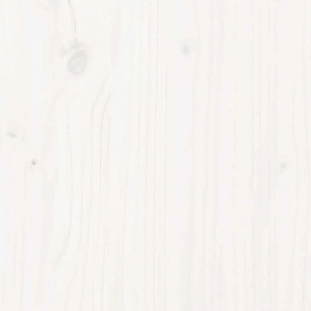 Lauko baldų komplektas Sodo poilsio baldų komplektas, 3 dalių, baltas, pušies masyvas