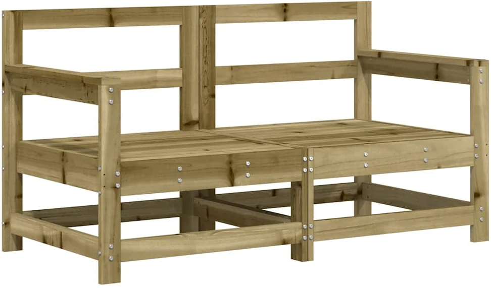 Lauko baldų komplektas Sodo poilsio baldų komplektas, 6 dalių, impregnuota pušis