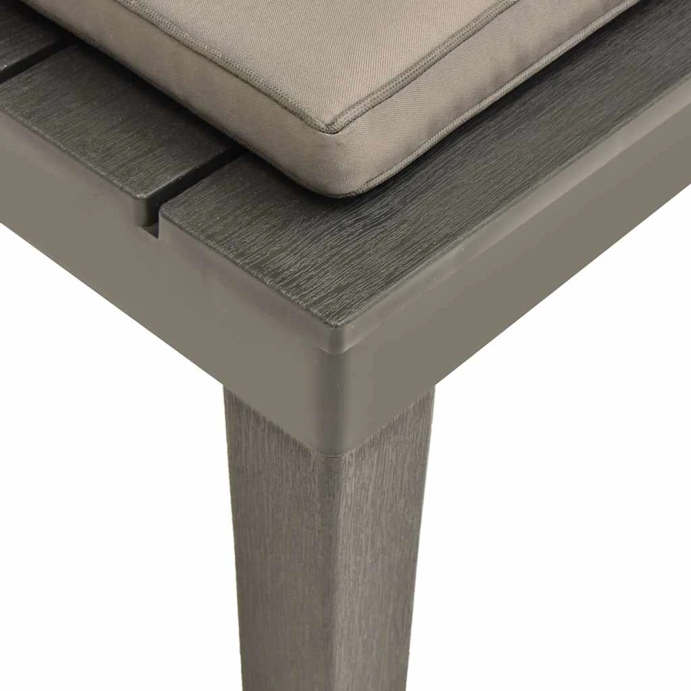 Sodo poilsio kėdės su pagalvėlėmis, 2vnt., antracito, plastikas