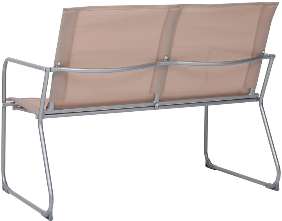 Lauko baldų komplektas Sodo poilsio komplektas, 4 dalių, taupe, audinys ir plienas
