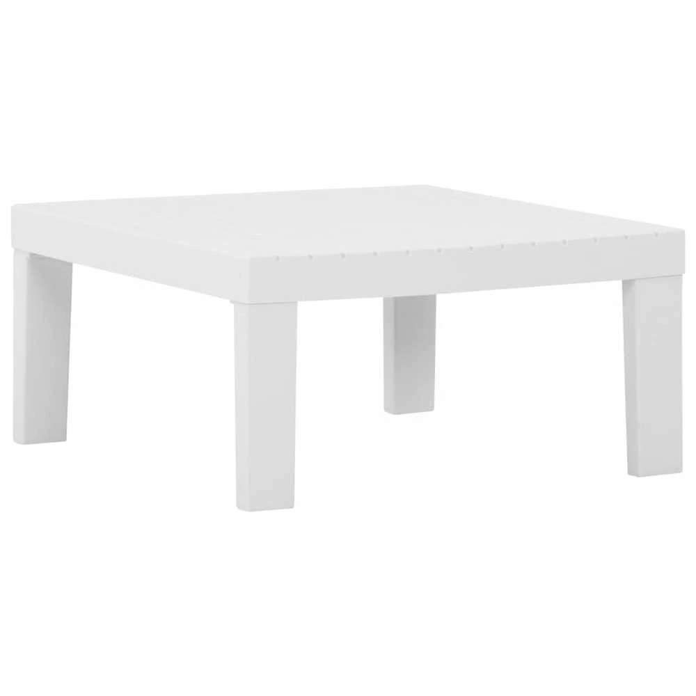 Sodo poilsio stalas, baltos spalvos, plastikas