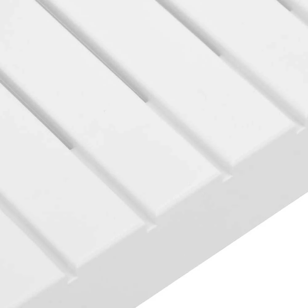 Sodo poilsio stalas, baltos spalvos, plastikas
