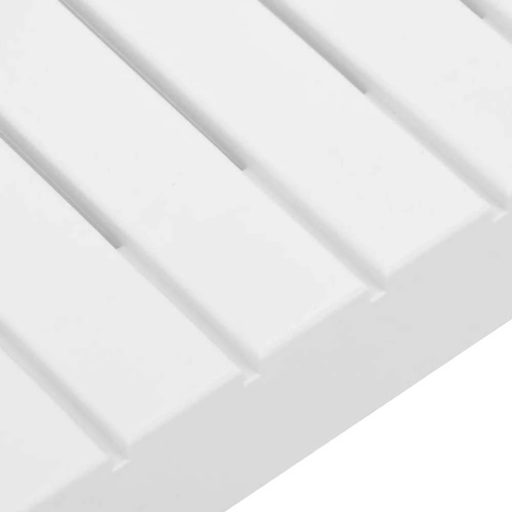 Sodo poilsio stalas, baltos spalvos, plastikas
