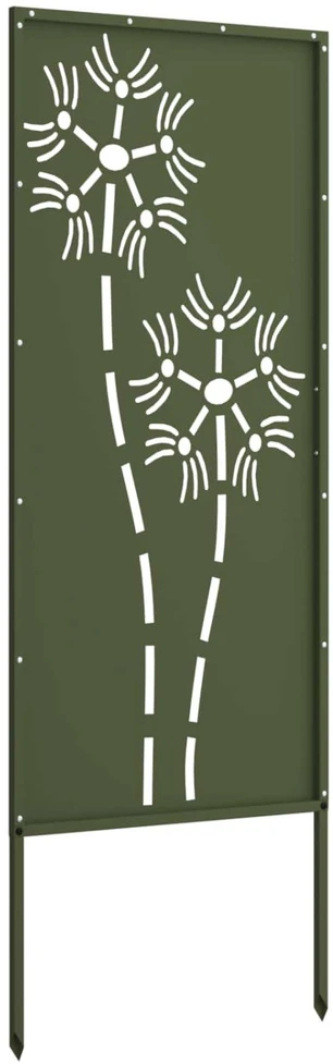 Sodo privatumo ekranas „Fretwork“ Alyvuogių žalia 50 x 140 cm