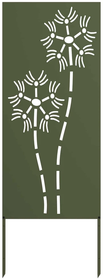 Sodo privatumo ekranas „Fretwork“ Alyvuogių žalia 50 x 140 cm