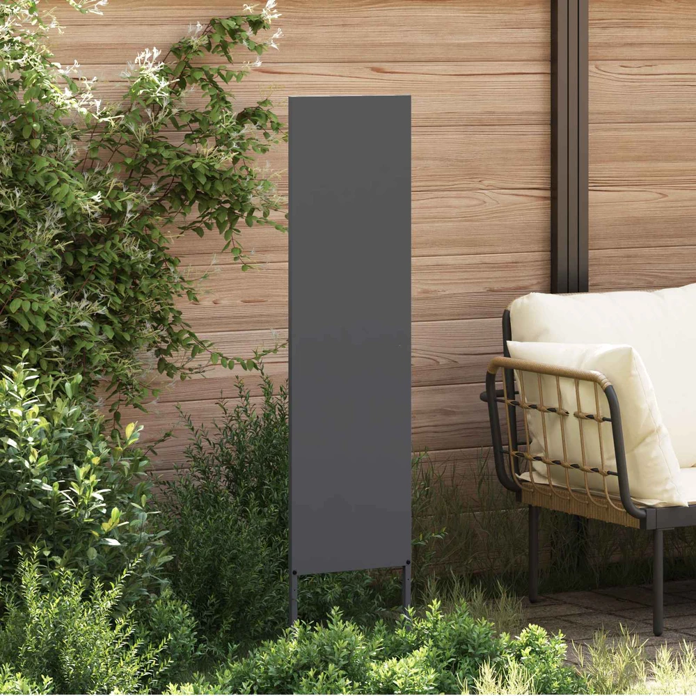 Sodo privatumo ekranas „Fretwork“ antracito spalvos 32 x 140 cm