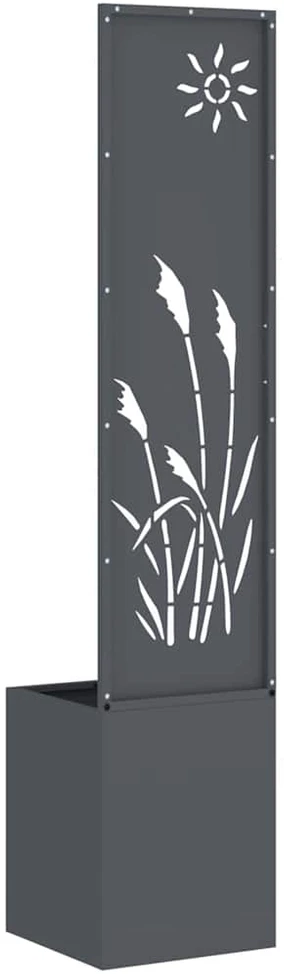 Sodo privatumo ekranas „Fretwork“ Antracitas 32 x 32 x 150 cm