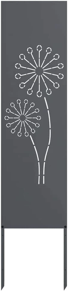 Sodo privatumo ekranas „Fretwork“ antracito spalvos 32 x 140 cm