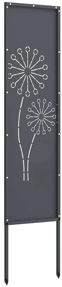Sodo privatumo ekranas „Fretwork“ antracito spalvos 32 x 140 cm