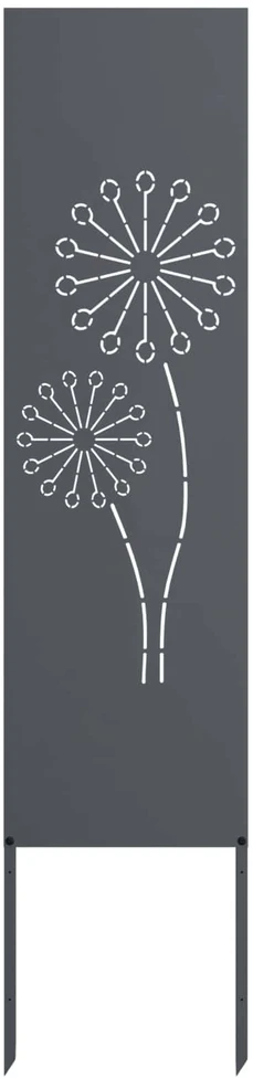 Sodo privatumo ekranas „Fretwork“ antracito spalvos 32 x 140 cm
