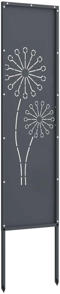 Sodo privatumo ekranas „Fretwork“ antracito spalvos 32 x 140 cm