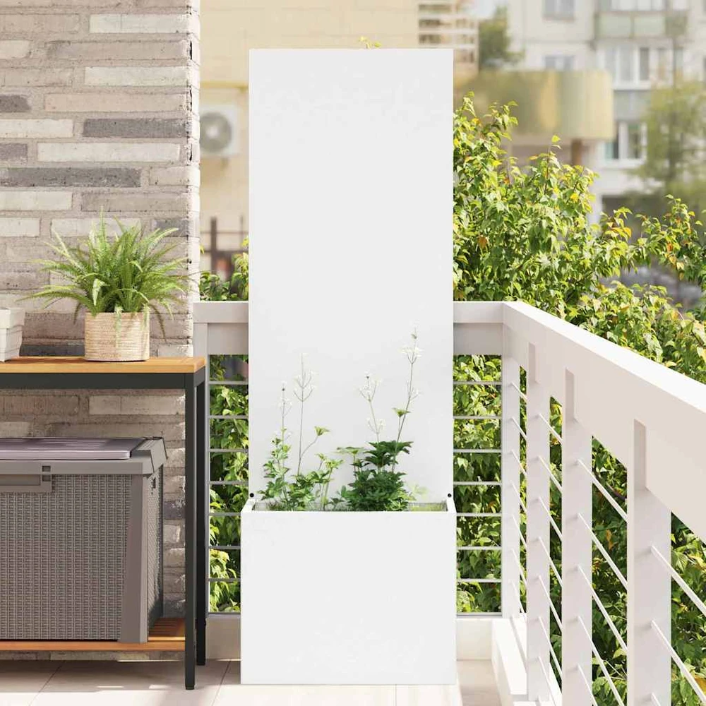 Sodo privatumo ekranas „Fretwork“ Balta 50 x 32 x 150 cm