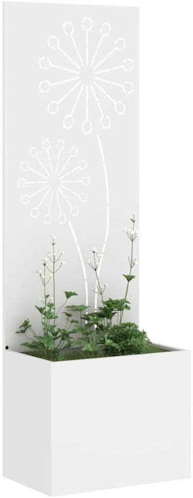 Sodo privatumo ekranas „Fretwork“ Balta 50 x 32 x 150 cm